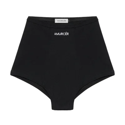Boxer shorts with Signature Embroidery Black