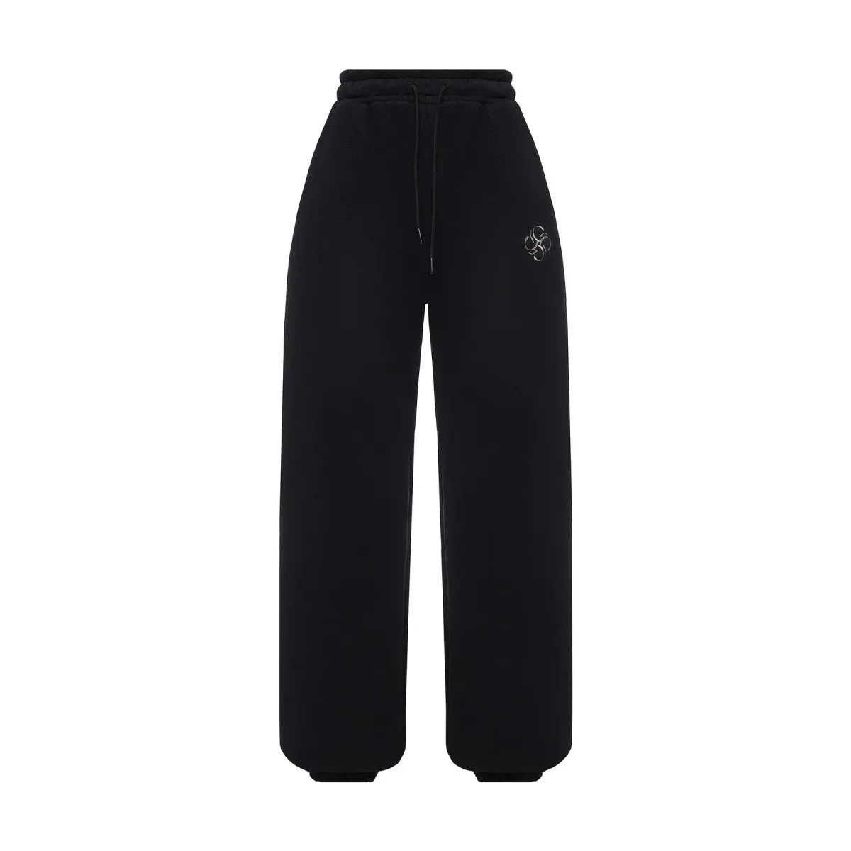 Wide Sweatpant with Embroidered Logo Black, photo 11